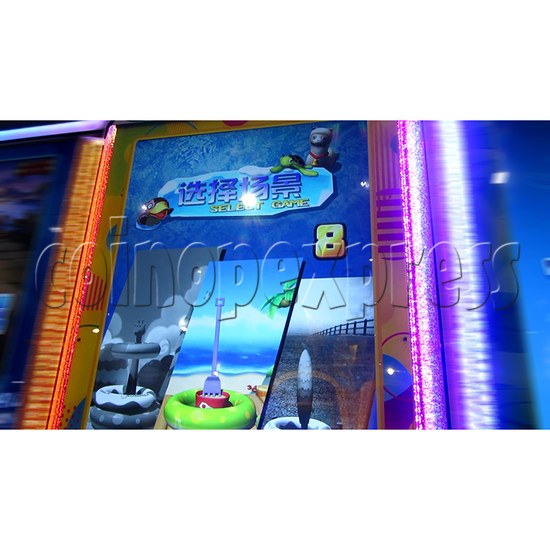 Ring Tossing Ticket Redemption Arcade Machine - game scenes