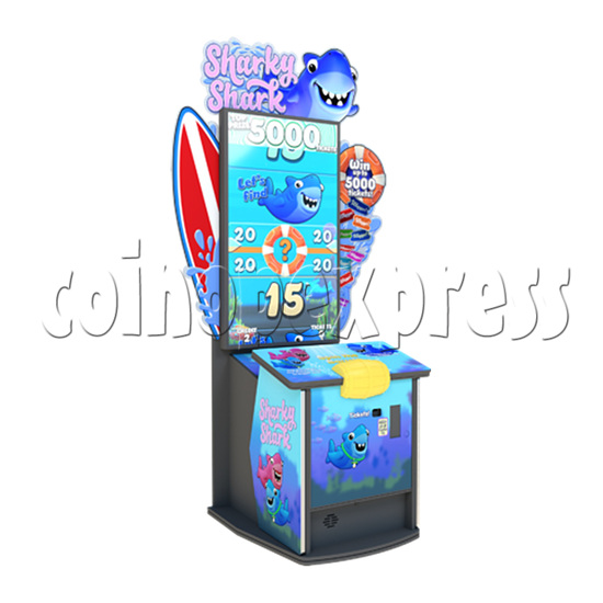 Sharky shark 55 inch Ticket Redemption Arcade Game machine - left view