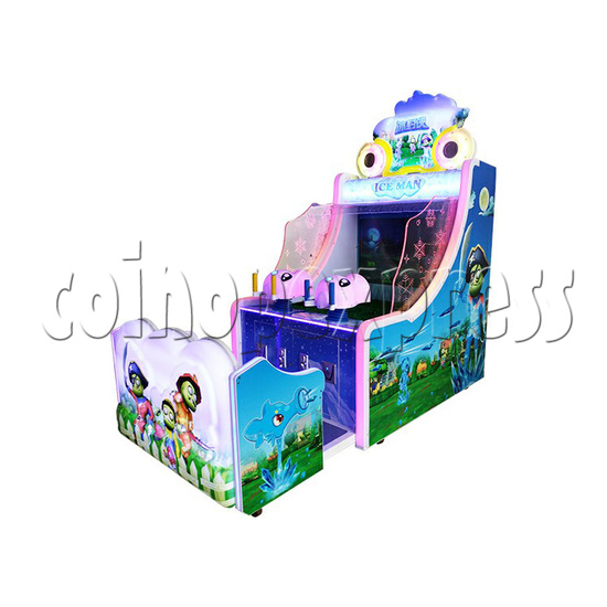 Ice Man Water shooting Game Arcade Machine - right view
