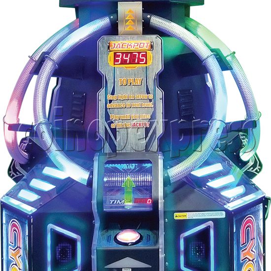 Cyclotron Skill Test Ticket Redemption Arcade machine - playfield