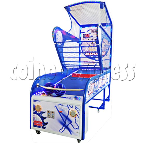 Shooting Hoops 5 Basketball Machine - angle view