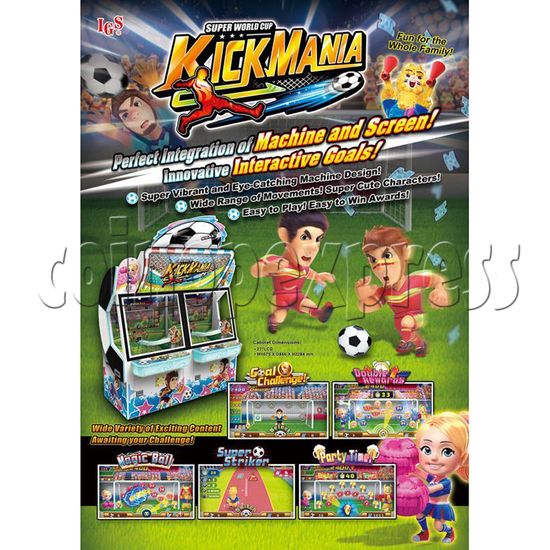 Kick Mania Soccer Game Ticket Redemption Arcade Machine - catalogue