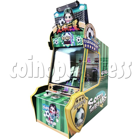 Soccer Super Star Ticket Redemption Arcade Machine - angle view