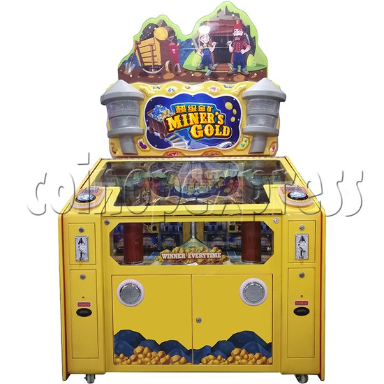 Miner's Gold Ticket Redemption Arcade Machine - front view