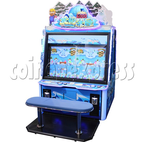 Snow Ball Drop Ticket Redemption Game Machine 4 Players - right view