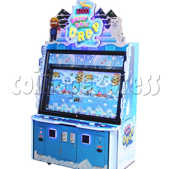 Snow Ball Drop Ticket Redemption Game Machine 2 Players - right view