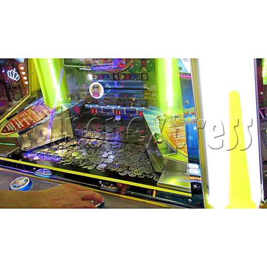 Fantasy Castle Coin Pusher Ticket Redemption Arcade Machine - play view