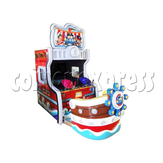 Pirate Battle Water Shooter Ticket Redemption Arcade Machine - left view