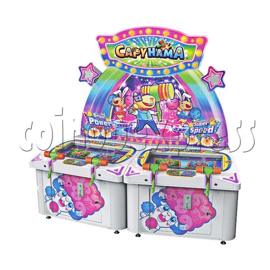 Capy Hama Hammer Ticket Redemption Arcade Machine - angle view