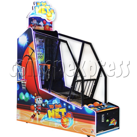 To Tha Net Junior Basketball Arcade Ticket Redemption Game Machine - left view