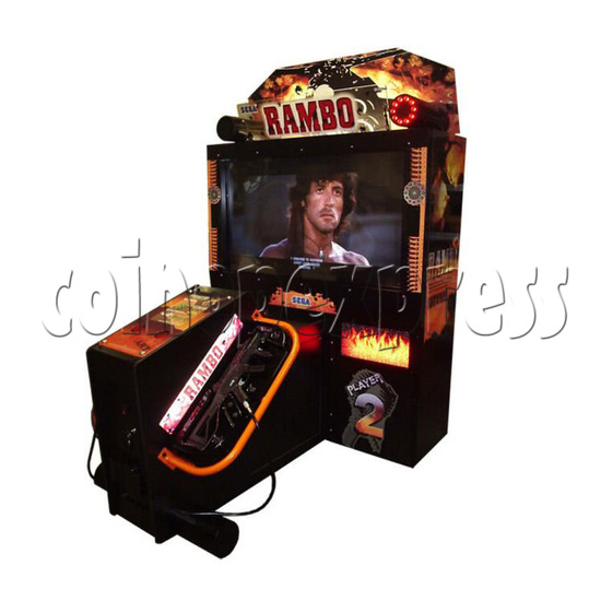 Rambo Gun Shooting Arcade Machine - right view