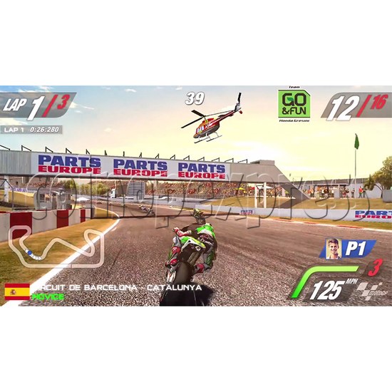 MotoGP Arcade Video Racing Game Machine - screen display 1