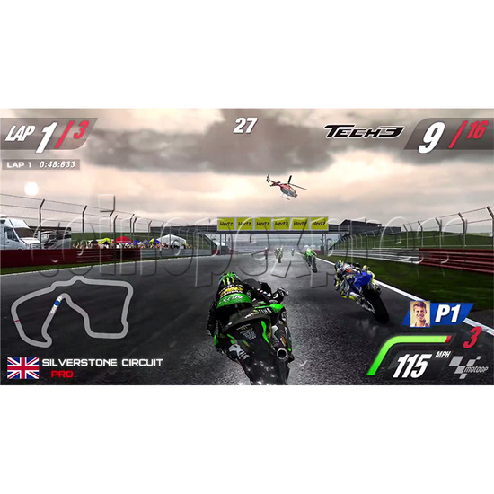 MotoGP Arcade Video Racing Game Machine - screen display 2