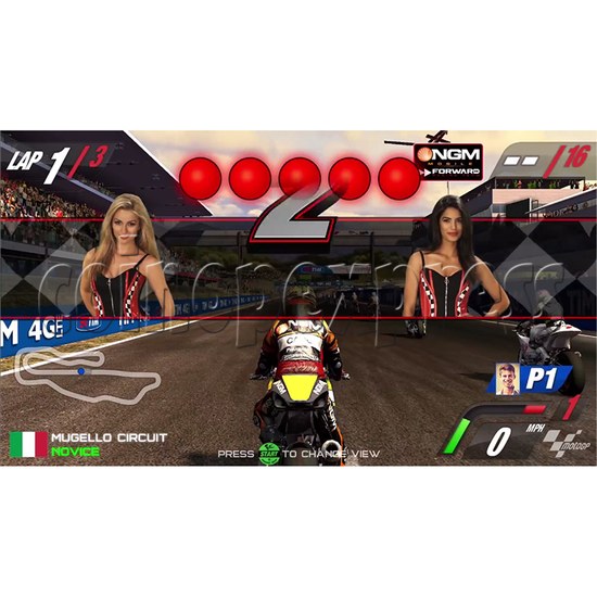 MotoGP Arcade Video Racing Game Machine - screen display 3