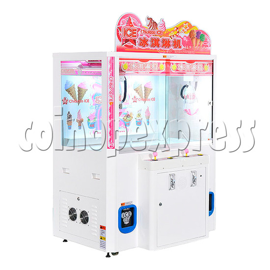 Ice Cream Claw Vedning Machine - 2 Players white color