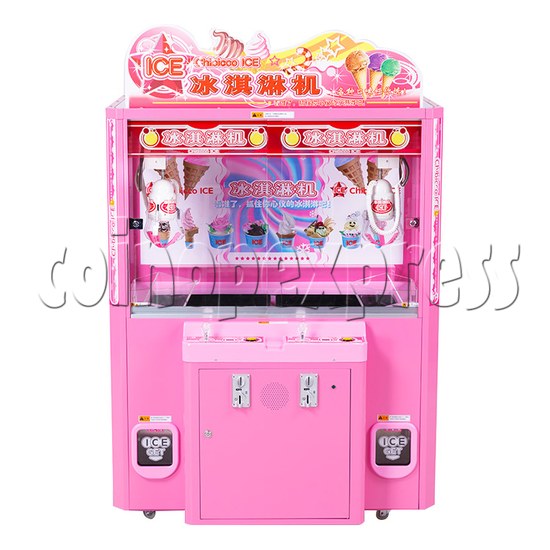 Ice Cream Claw Vedning Machine - 2 Players pink color
