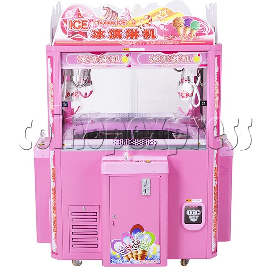 Ice Cream Claw Vedning Machine - 4 Players pink color
