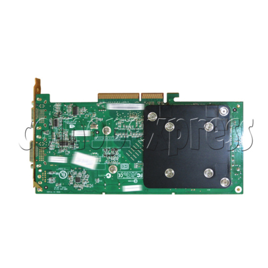 Video Card for Let's Go Jungle Machines - Part No. 7800GS - back view
