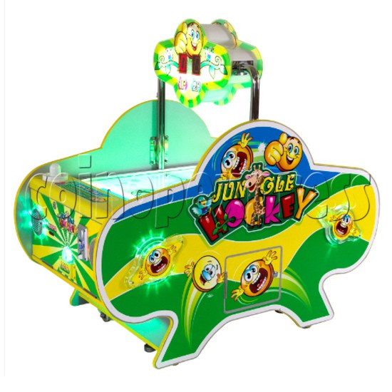 Spaceship Air Hockey for Kids - green color version