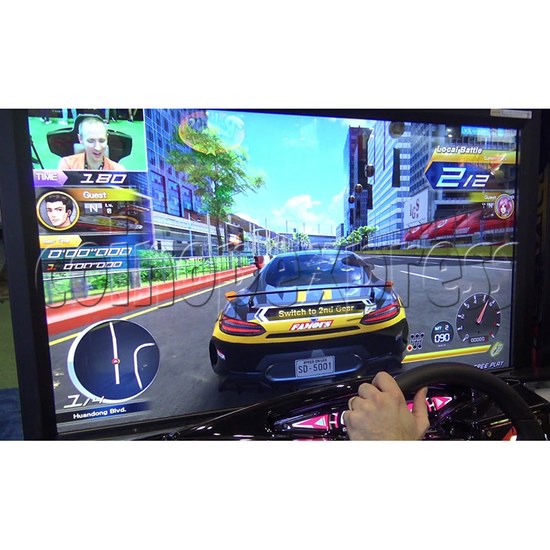 Speed Driver 5 Video Arcade Racing Game Machine - screen display