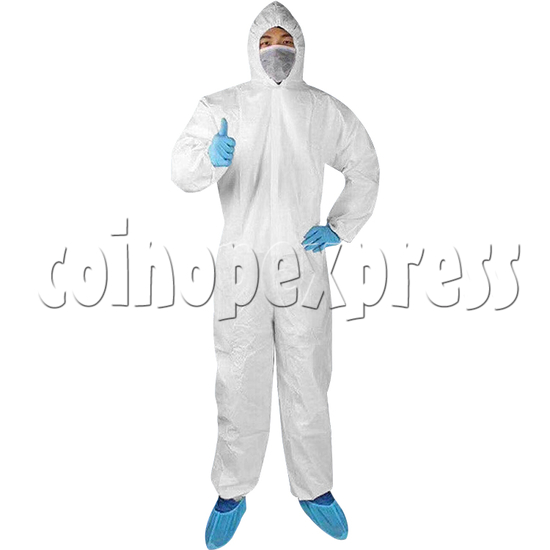 Medical Surgical Disposable Ant-Virus Anti-waterproof Protective Clothing I type - angle view