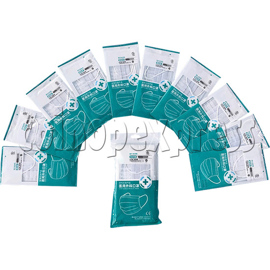 Disposable Blue Standard Medical Surgical Face Mask - package 2