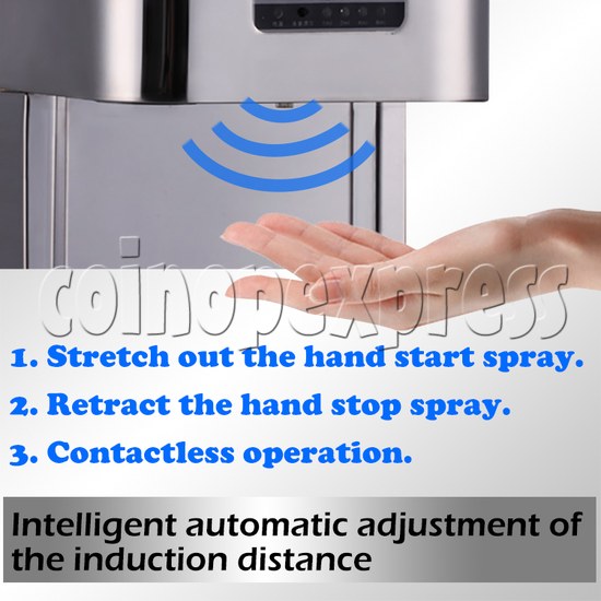 Automatic Infrared Sensor Hand Sterilizer For Alcohol Mist-Spraying - operation