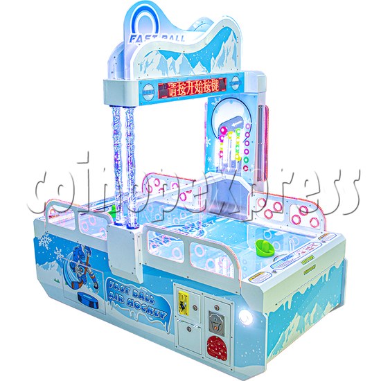 Fast Ball Air Hockey Ticket Redemption Machine Small Size - blue color right view