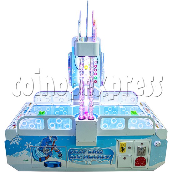 Fast Ball Air Hockey Ticket Redemption Machine Small Size - blue color front view