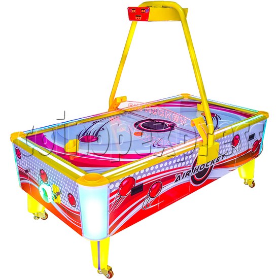 L Type Air Hockey Ticket Redemption Machine Large Version with Lighting Box - style 2 left view