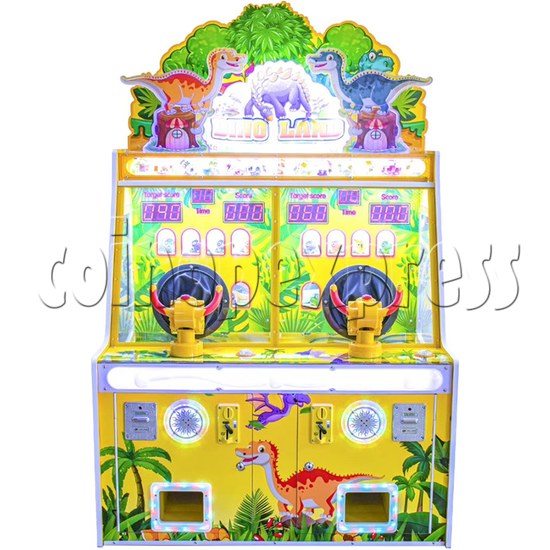 Ice Cream Paradise Ball Shooting Machine 2 Players - dino land yellow color front view