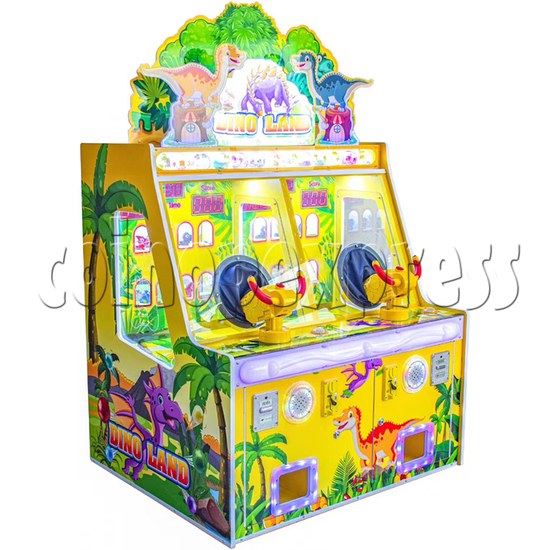 Ice Cream Paradise Ball Shooting Machine 2 Players - dino land yellow color left view