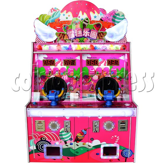 Ice Cream Paradise Ball Shooting Machine 2 Players - ice cream pink color front view