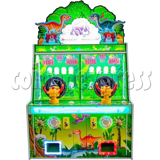Ice Cream Paradise Ball Shooting Machine 2 Players - dino land green color front view
