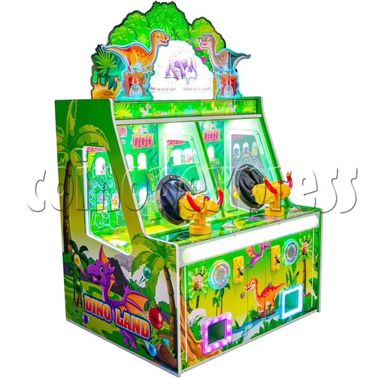 Ice Cream Paradise Ball Shooting Machine 2 Players - dino land green color left view
