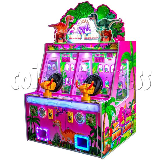 Ice Cream Paradise Ball Shooting Machine 2 Players - dino land pink color right view