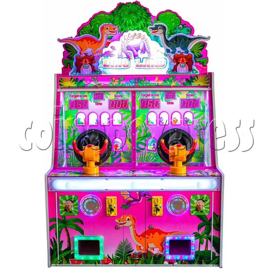 Ice Cream Paradise Ball Shooting Machine 2 Players - dino land pink color front view