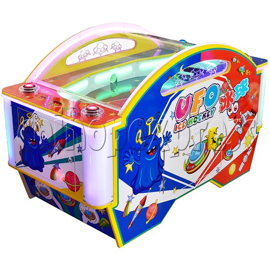 Mini UFO Ice Hockey Ticket Redemption Machine - left view