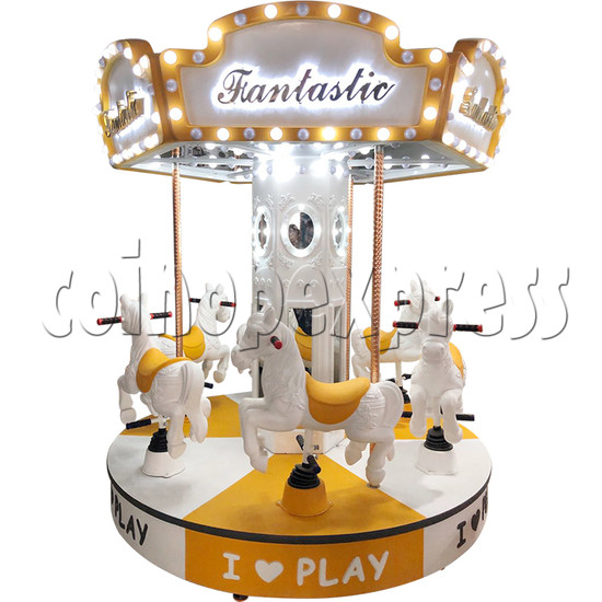 White Horse Prince Carousel (6 player) - yellow color