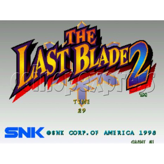 Last Blade 2 (Bakumatsu Roman: Dai Ni Maku Gekka no Kenshi)Arcade cartridge -title
