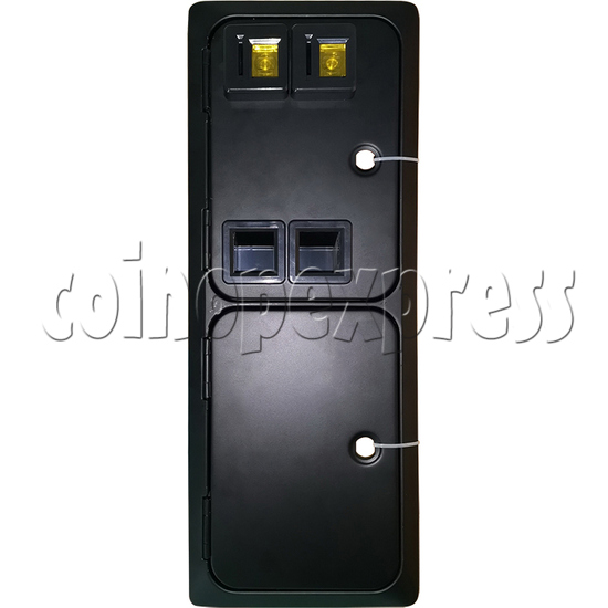 Double Insertion Coin Door with Mechanical Roll Down Coin Mech - front view