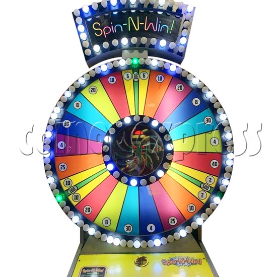 Spin N Win Ticket Redemption Machine playfield