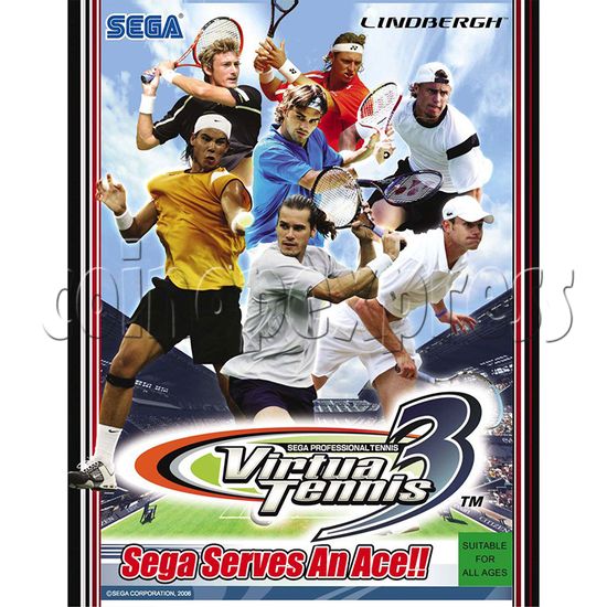 Virtual Tennis 3 DX Arcade Game Machine brochure