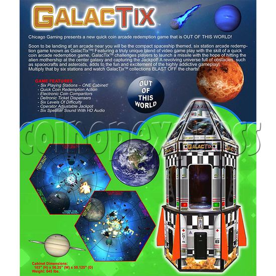 Galactix Ticket Redemption Machine brochure