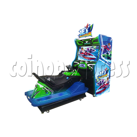 JET Blaster Racing Game Machine - angle view