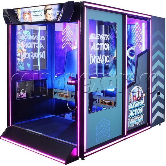 Elevator Action Invasion Arcade Machine