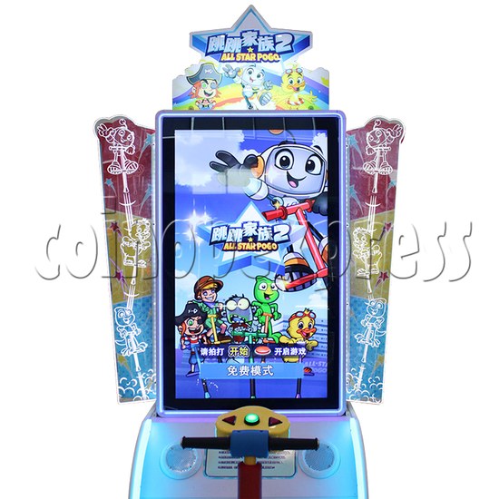 All Star Pogo Jumping Racing Sport Game Machine screen display