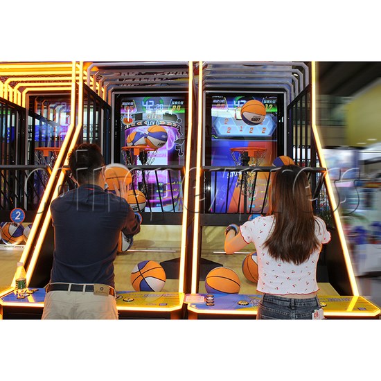 Storm Shot 2 Basketball Arcade Ticket Redemption Game Machine play view