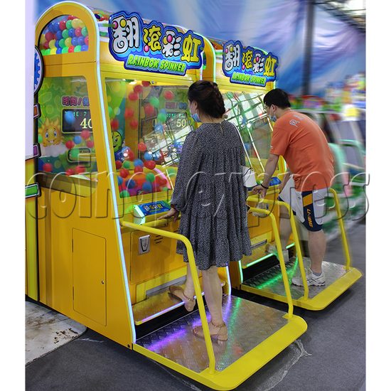 Rainbow Spinner Ticket Redemption Arcade Machine play view