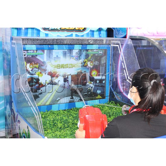 Seer Water Bomb Shooting Game Arcade Machine screen display
